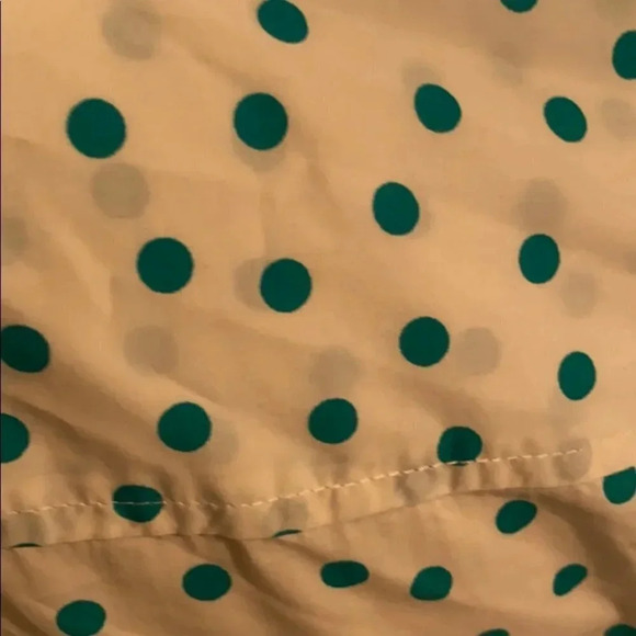 Talbots Petites Cotton Dot Button Up Blouse Small - Picture 6 of 10